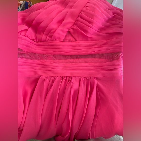 New/Never Used - ADRIANNA PAPELL ONE SHLDR HIGHLOW CHIFFON Dress - Picture 13 of 13